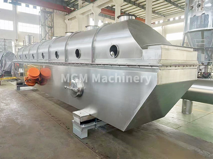 Production site of vibrating fluidized bed dryer