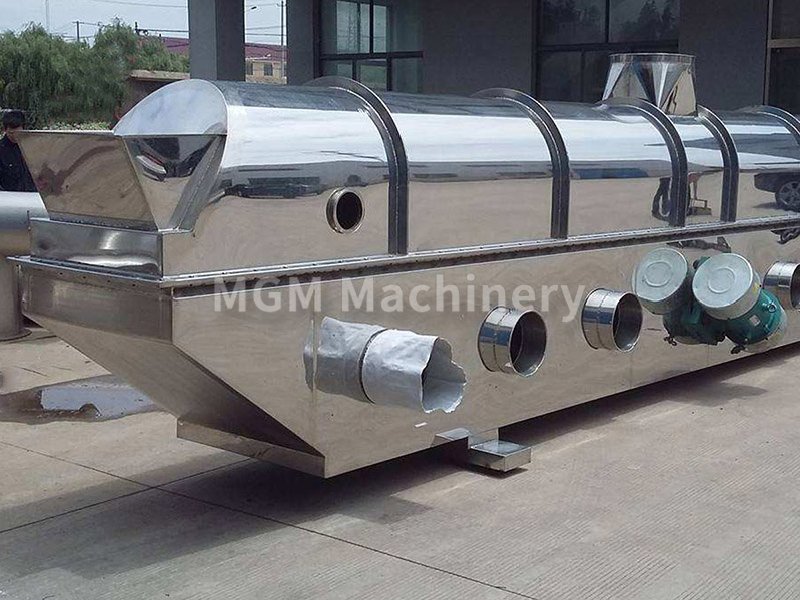 Calcium bicarbonate vibrating fluidized bed dryer